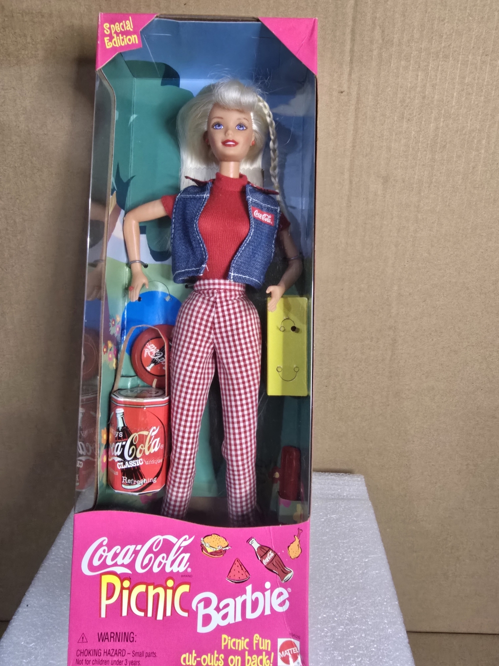 Coca-Cola Red Gingham Skinny Pants Jumpsuit Set